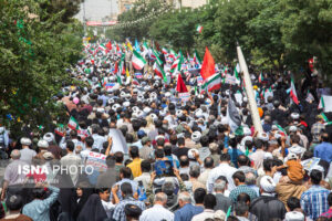 حضور حماسی مردم قم در راهپیمایی جمعه خشم و نصر