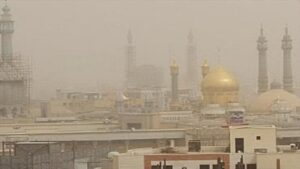 هوای قم در شرایط ناسالم برای گروه‌های حساس