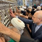 قالیباف در حرم حضرت معصومه؛ زیارت، دیدارها و پیام‌های سفر به قم