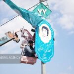 تمثال شهدای با نام « مهدی» در مسیر زائران نیمه‌شعبان قم نصب می‌شود