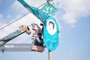 تمثال شهدای با نام « مهدی» در مسیر زائران نیمه‌شعبان قم نصب می‌شود