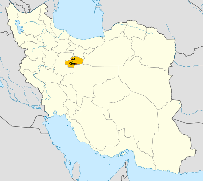 Qom20location20map