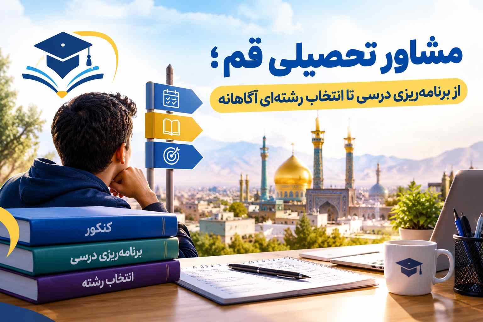 مشاور تحصیلی قم؛ از برنامه‌ریزی درسی تا انتخاب رشته‌ای آگاهانه